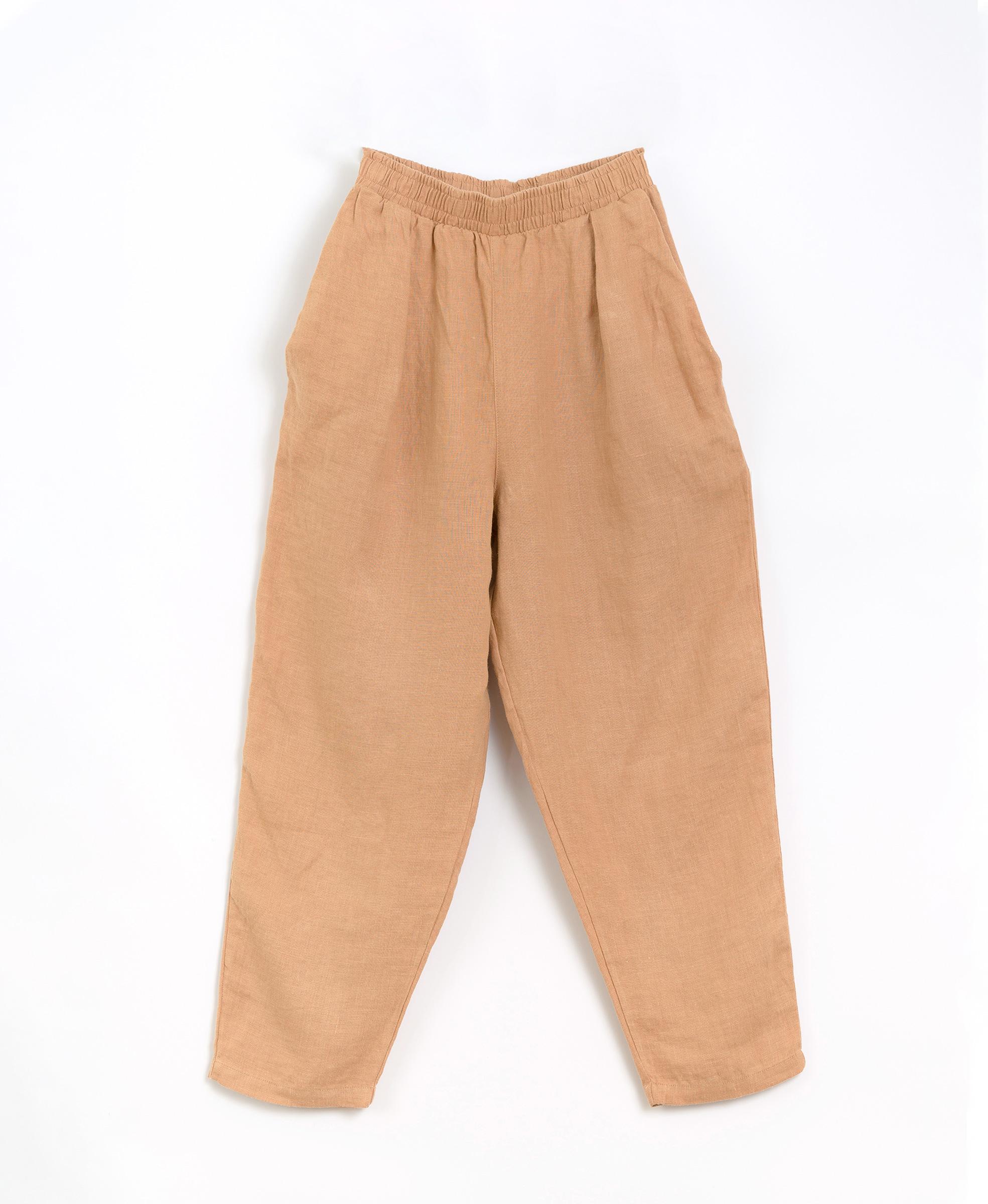 Linen pants with pockets