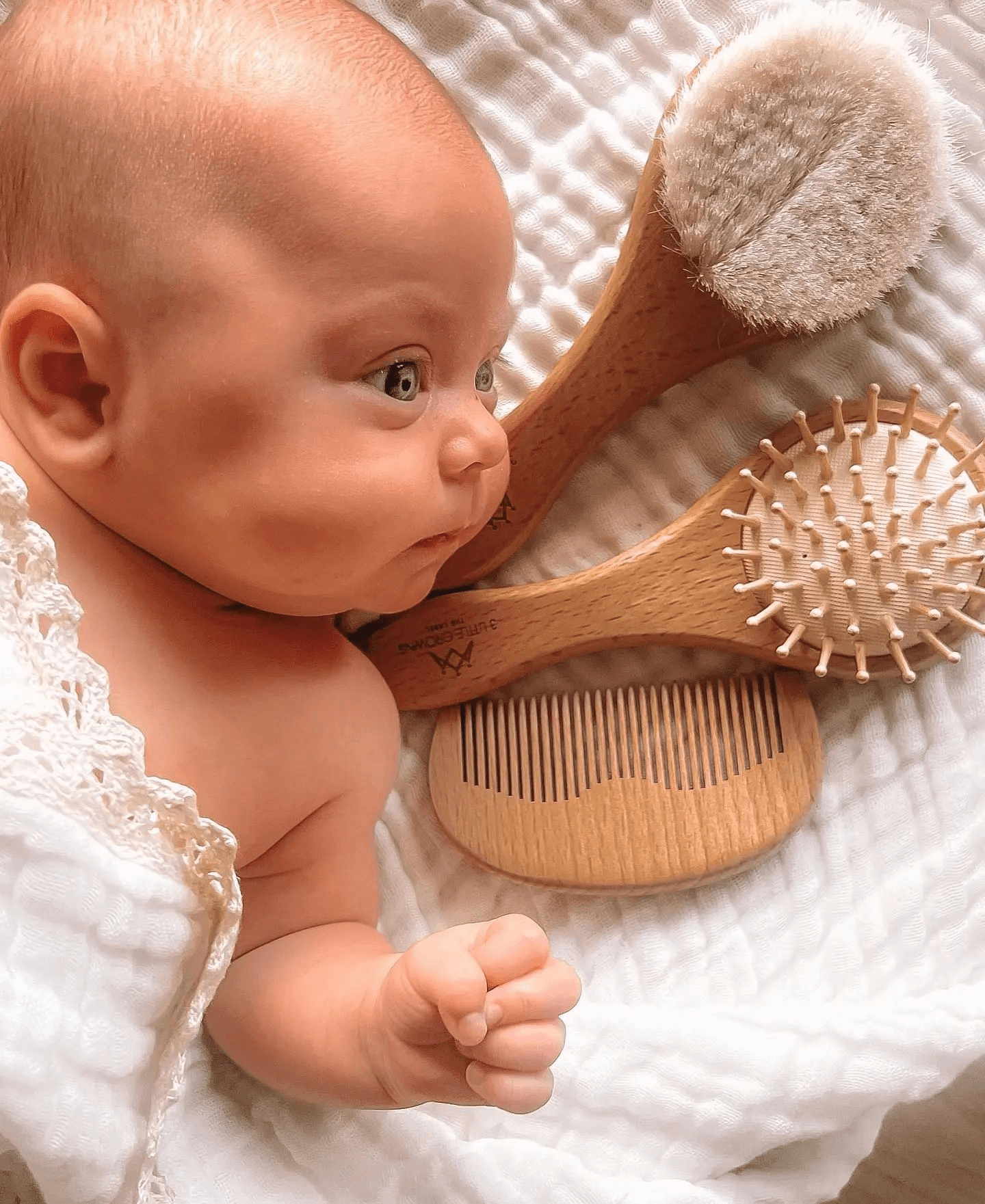 Wooden Baby Brush Set