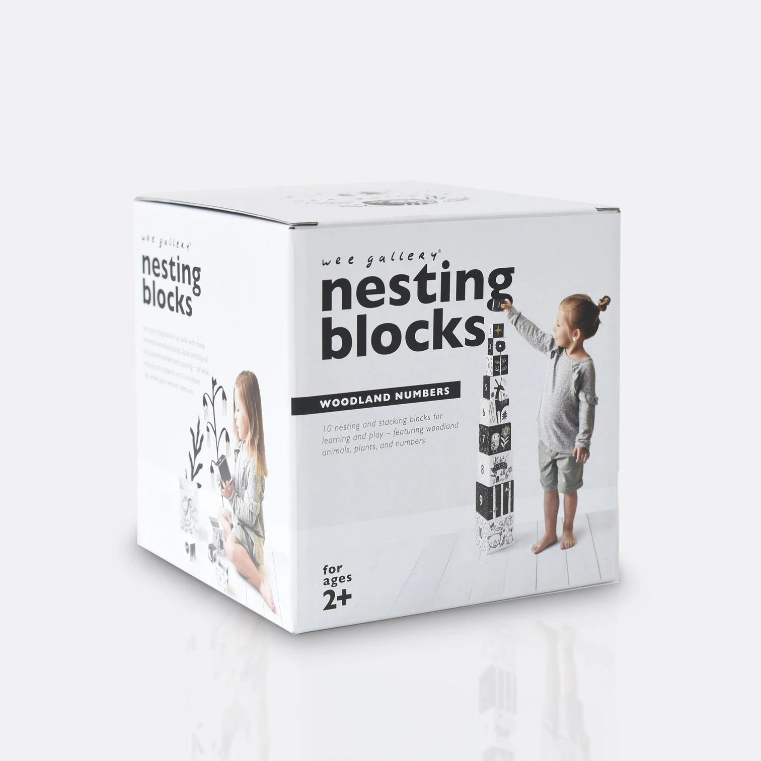 Nesting Blocks - Woodland Number