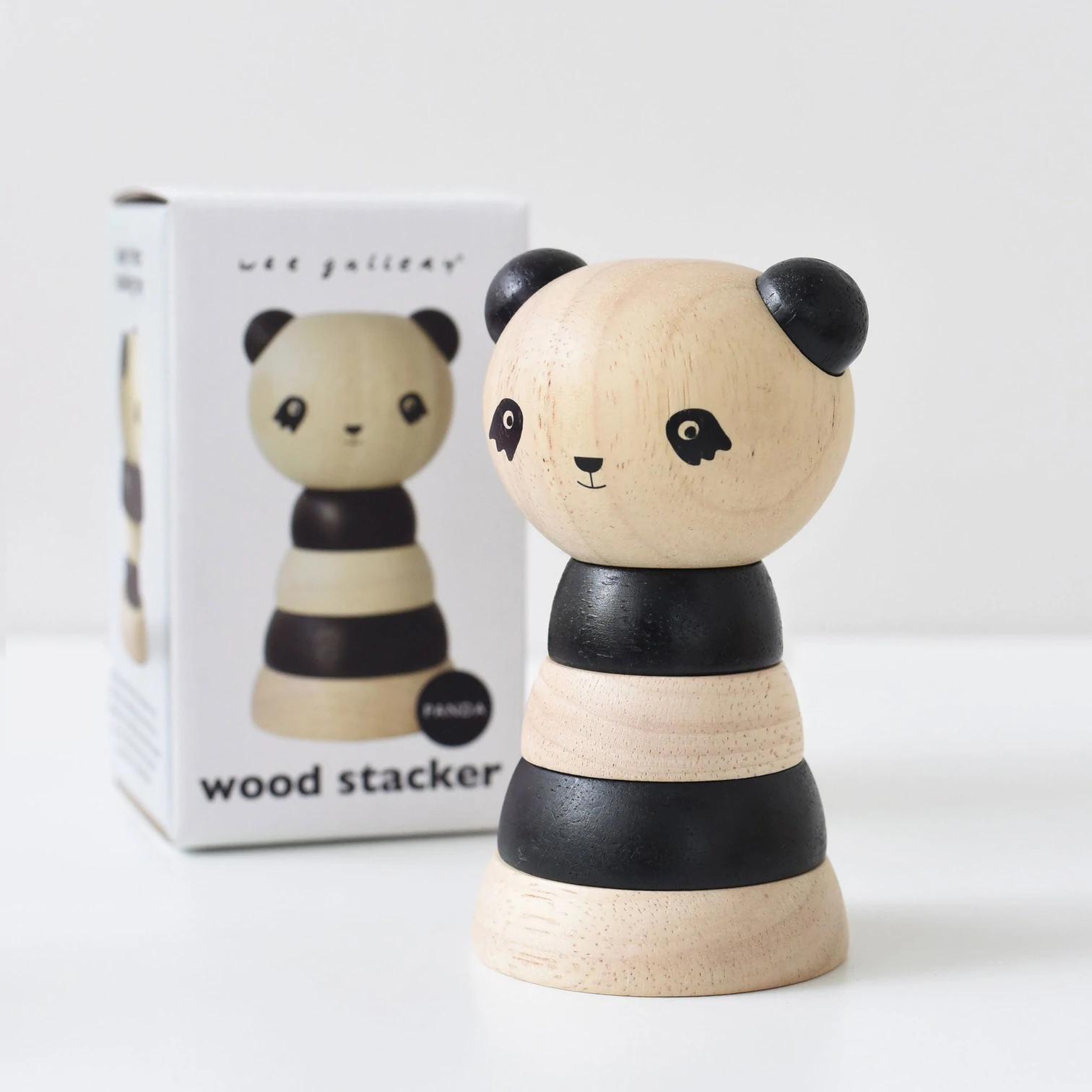 Wooden Stacker - Panda